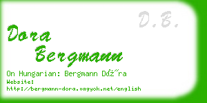 dora bergmann business card